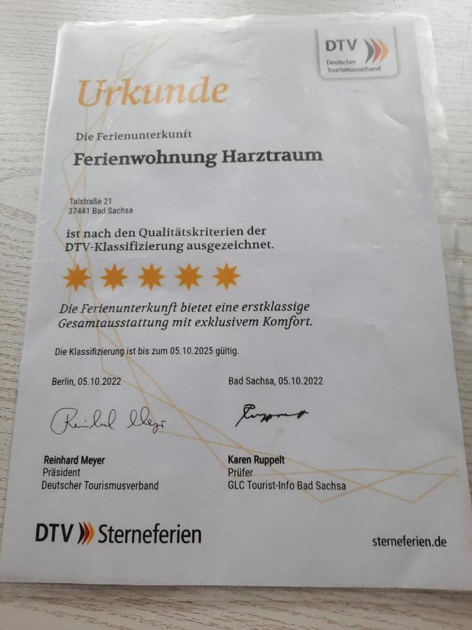 באד סקסה Ferienwohnung Harztraum מראה חיצוני תמונה